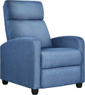 Yaheetech Fabric Recliner Chair Sofa Ergonomic Adjustable Single Sofa by Yaheetech