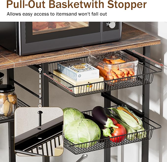 Kitchen Baker’s Rack, Microwave Stand - Image 5