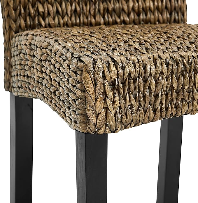 Crosley Furniture Edgewater Handwoven Natural Fiber Rattan Dining Chairs Set of - Image 8