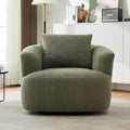 Merax Modern Cozy Chenille 360° Swivel Sofa Chair w/a Throw Pillow, 38.2" by Merax
