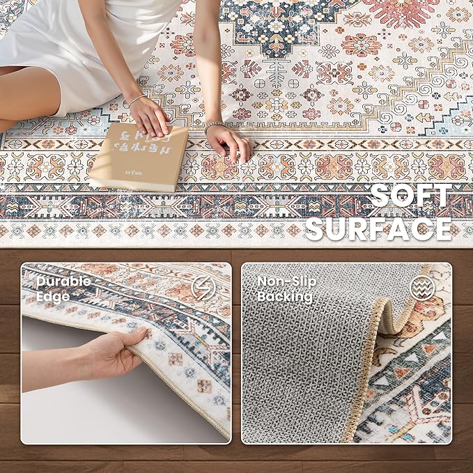 zesthome 6x9 Area Rug, Super Soft Washable Rugs - Image 6