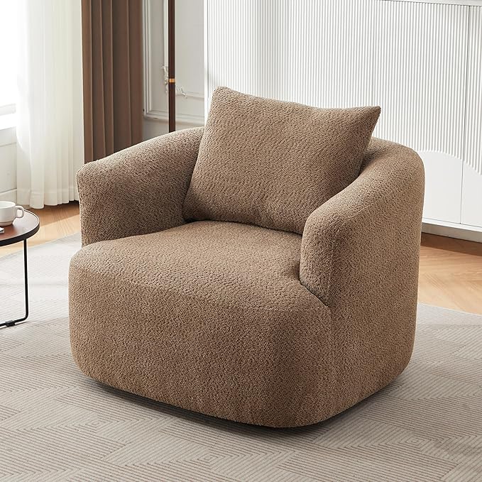 Merax Modern Cozy Chenille 360° Swivel Sofa Chair by Merax
