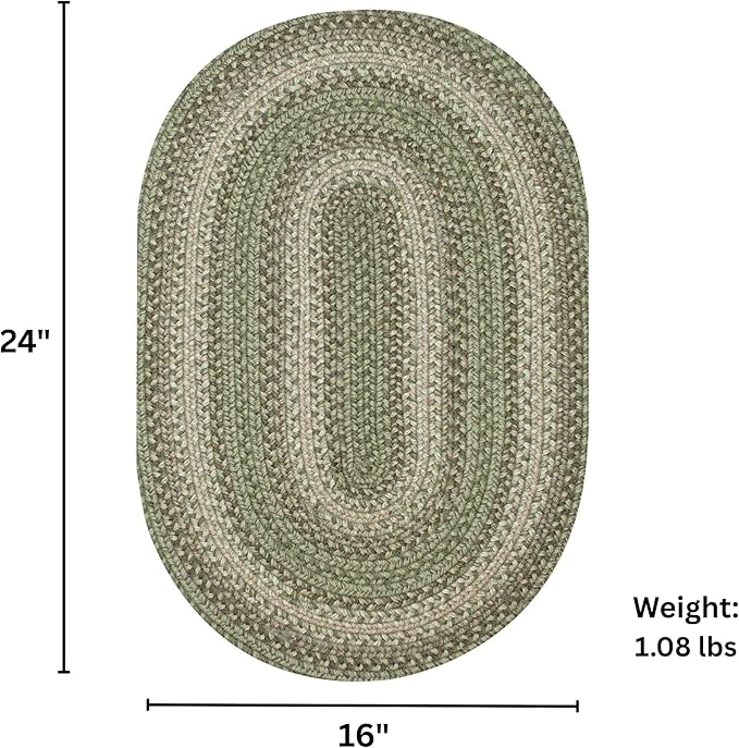 Grassland Country Braided Oval Rugs 16x24 - Image 2