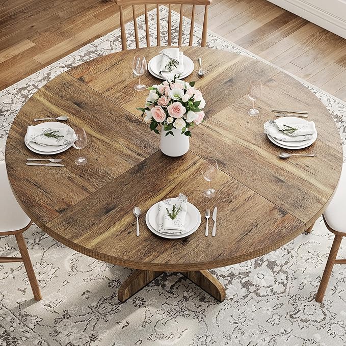Garvee 47 Inch Round Dining Table - Image 4