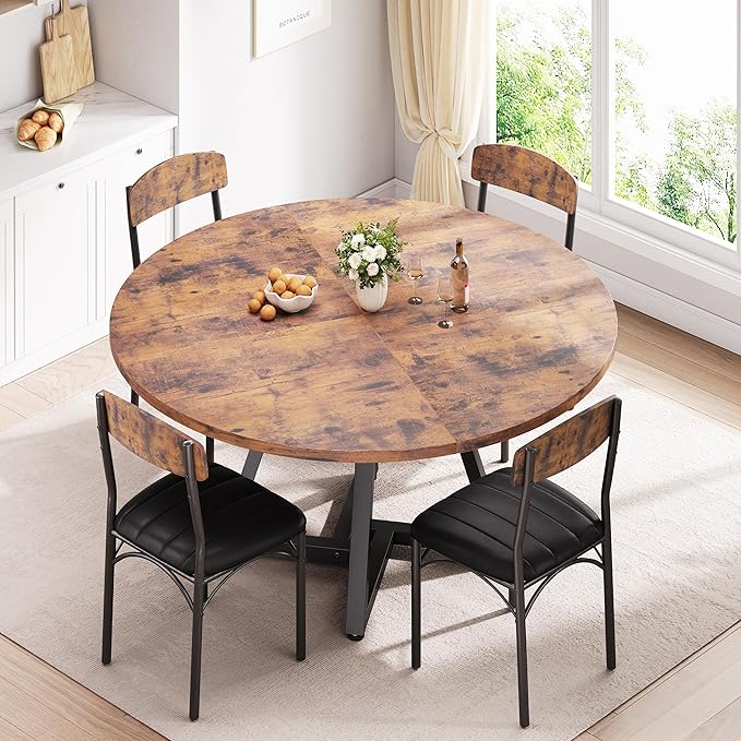 42“ Round Kitchen Dining Room Table - Image 2