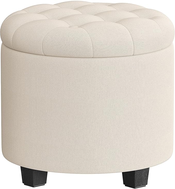 SONGMICS Round Ottoman, Ottoman by SONGMICSbySONGMICSHOME