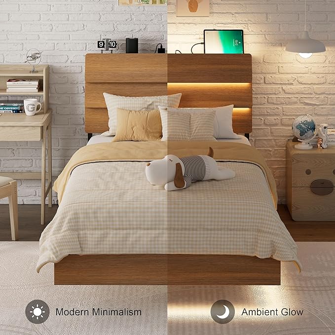 Feonase Floating Bed Frame Twin - Image 9