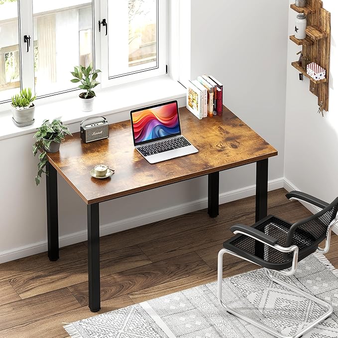 Rustic Brown 31.5 inch Sturdy Writing Desk - Image 2