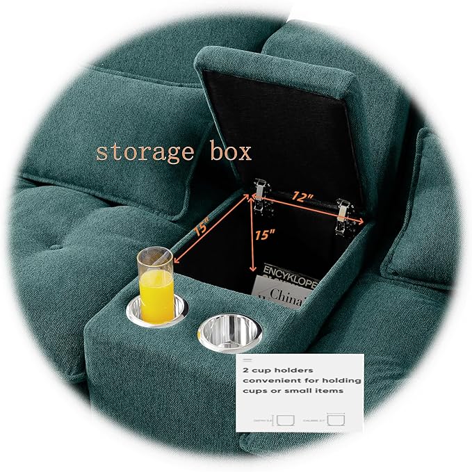 130" U-Shaped Sectional Sofa - Image 7