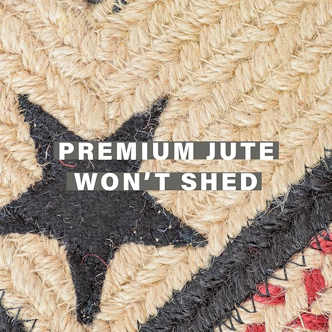 Homespice Gloucester Jute Black 4x6' Braided Area Rug - Image 5
