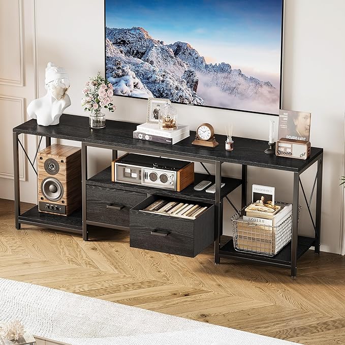 Homeiju TV Stand for TVs up to 75 Inch, Entertainment Center - Image 7