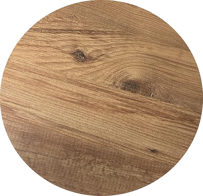 PAK HOME - Set of 2 End Table – Pine Wood Round Wood Sofa Side Coffee Tables - Image 9