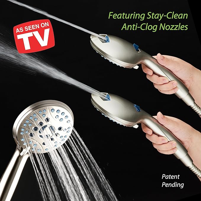Hotel Spa AquaCare High Pressure 8-mode Handheld Shower Head - Image 2