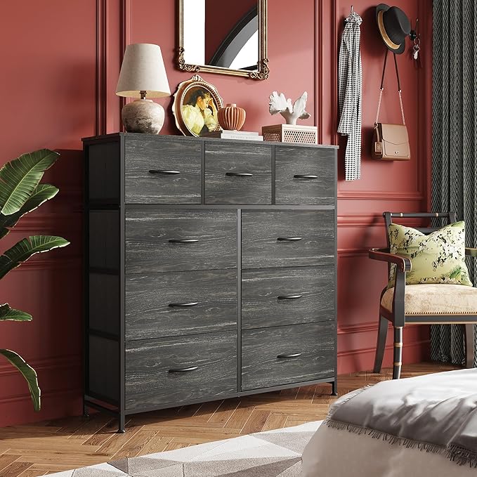 WLIVE 9-Drawer Dresser, Fabric Storage Tower - Image 8