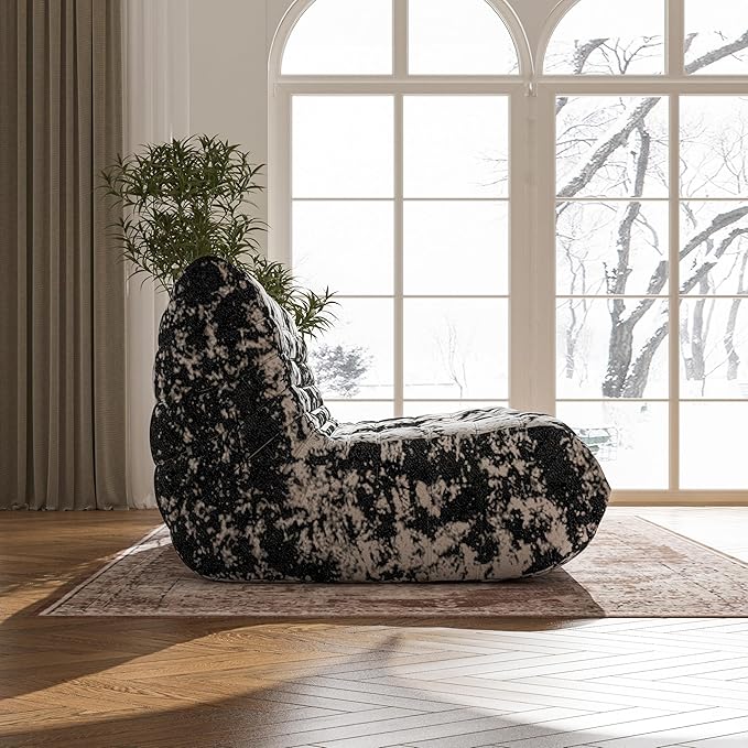 Bean Bag Chair, Loveseat Fireside Chair Bean Bag Sofa Large Bean Bag Chair - Image 7