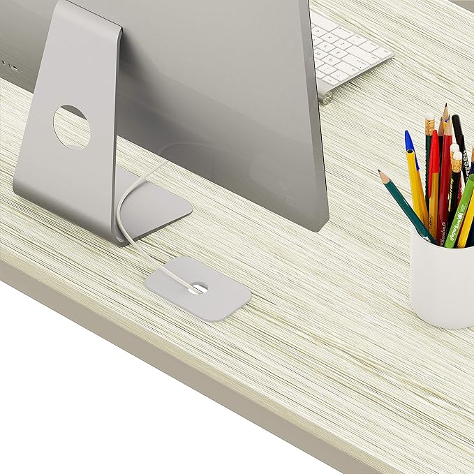SHW 55 x 60 Inches Commercial-Grade L-Shape Corner Office Computer Desk - Image 4