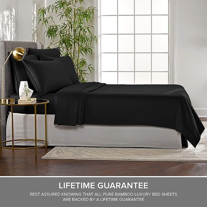 California King Sheets by Pure Bamboo, Genuine 100% Organic Viscose Derived - Image 4