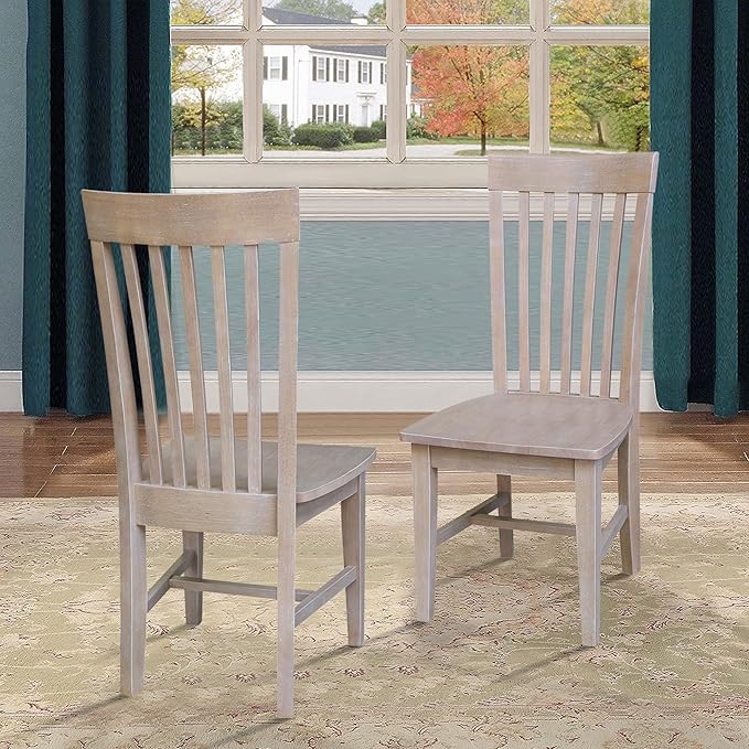 International Concepts Cosmo Chair Washed Gray Taupe - Image 2