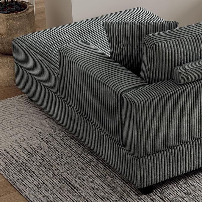 Eafurn 132.68" Oversized L Shaped Modular Sectional Sofa Couch - Image 6