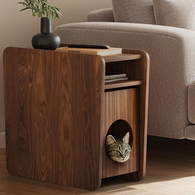 WERMO 12'' Cat Hideaway Side Table by WERMO