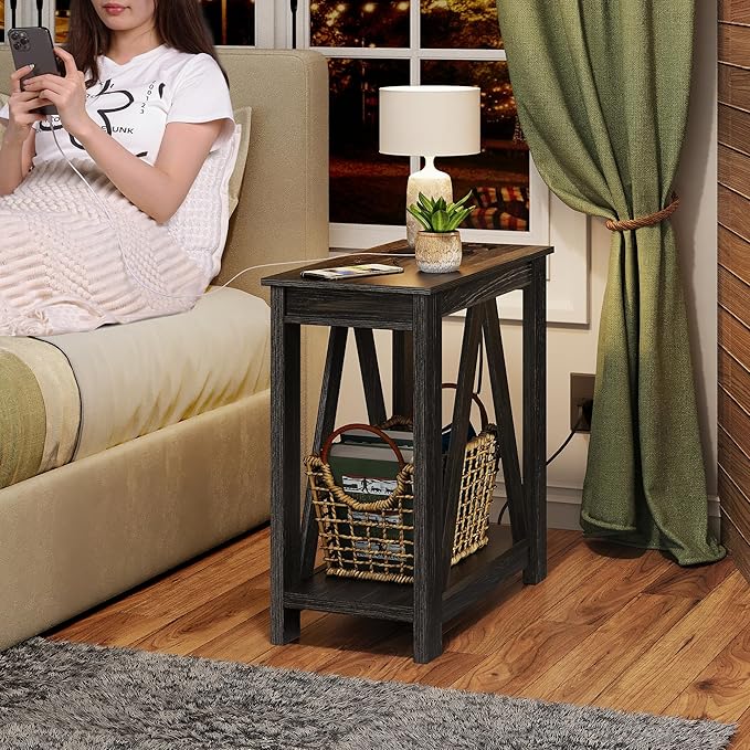 WLIVE End Tables Living Room Set of 2 - Image 6