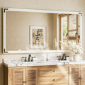 TETOTE 72 x 36 White Wooden Mirror by TETOTE