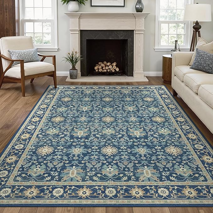 8X10 Area Rugs Machine Washable Runner Rugs by BESBLEE