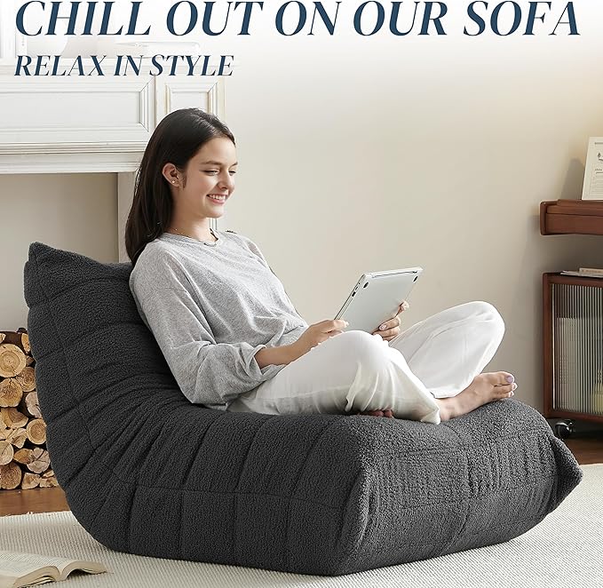 Bean Bag Chair, Fireside Chair Bean Bag Sofa - Image 4