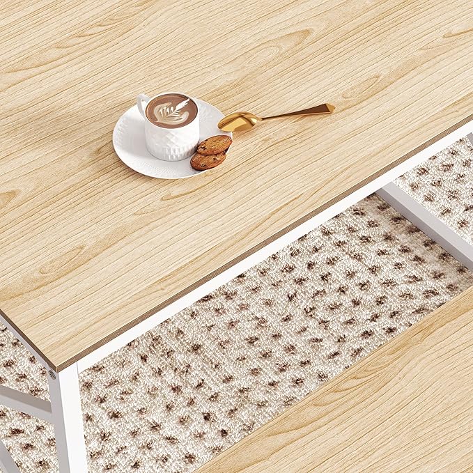 VECELO Kitchen Table with 2 Benches - Image 3