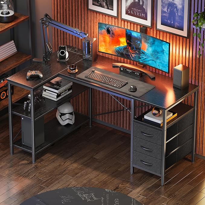Huuger L Shaped Office Desk - Image 8