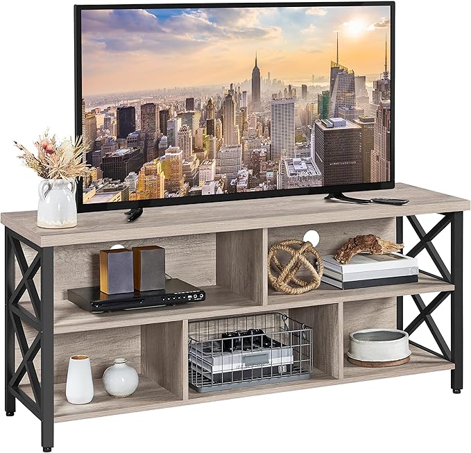 Yaheetech TV Stand for TVs up to 65 Inch, Industrial Entertainment Center by Yaheetech