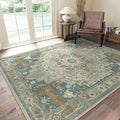 GENIMO 8x10 Area Rugs for Living Room, Machine Washable Non Slip Vintage Rugs by GENIMO