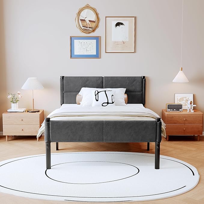 Metal Bed Frame, 14Inch Twin Size Bed Frame by Henshwon