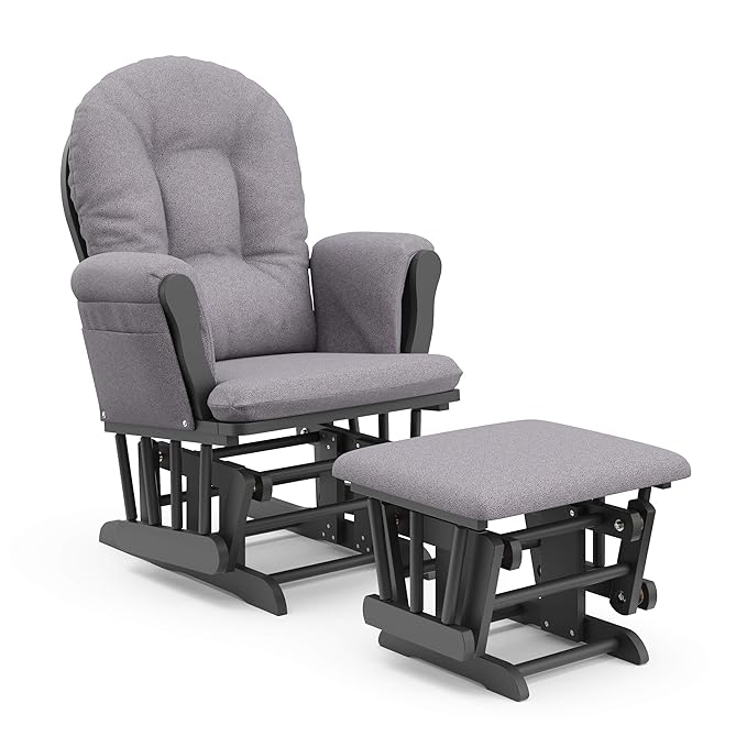 Storkcraft Premium Hoop Glider & Ottoman — GREENGUARD Gold Certified Nursery by Storkcraft