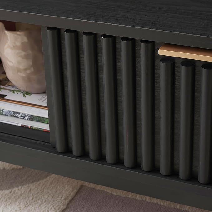 SAFAVIEH Lylia TV Stand for up to 55" Flatscreen – Black - Image 9