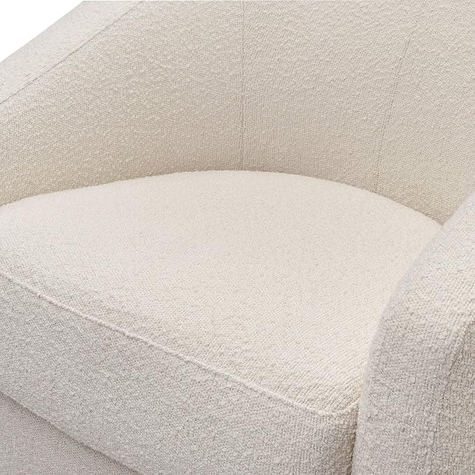 Babyletto Madison Swivel Glider in Polyester Ivory Boucle - Image 7