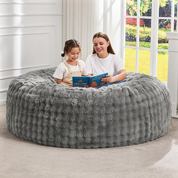 Hobestluk Bean Bag Chairs 6ft Beanbag Chair by YourHomeDeservesMore