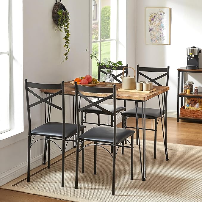 VECELO 5-Piece Dining Table Set - Image 9