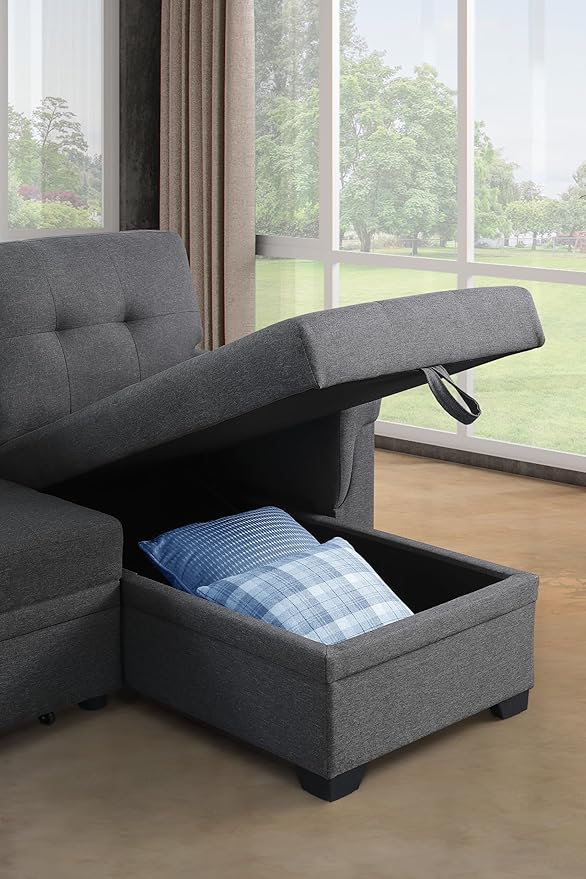 Devion Furniture Philly 4-in-1 Convertible L Shaped Couch - Image 9