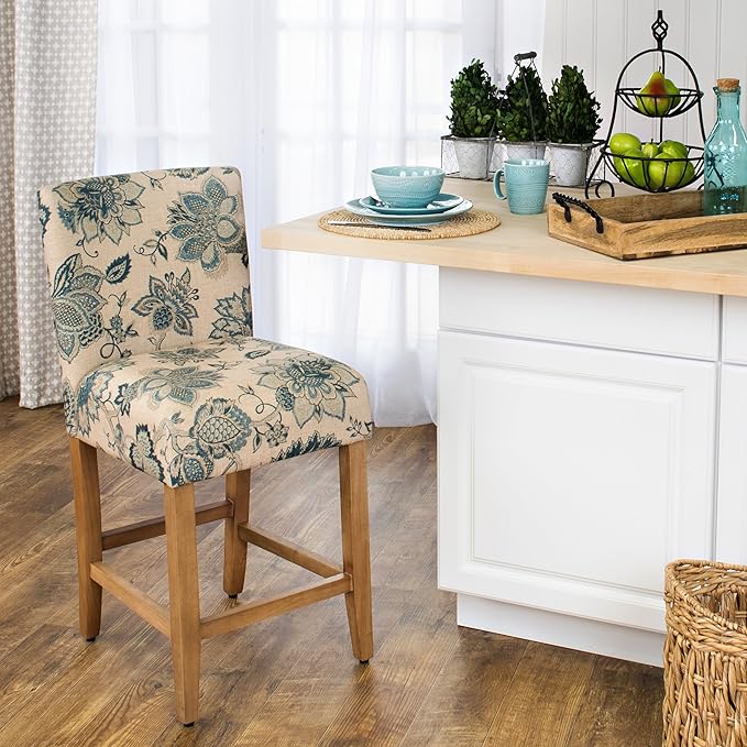 HomePop Upholstered Counter Height Barstool - Image 2