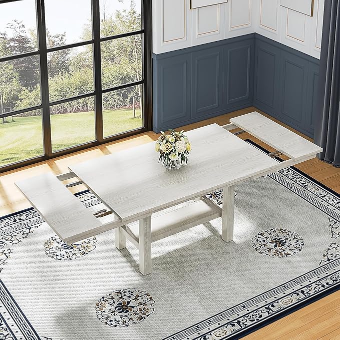 7-Piece Solid Wood Dining Table Set - Image 5