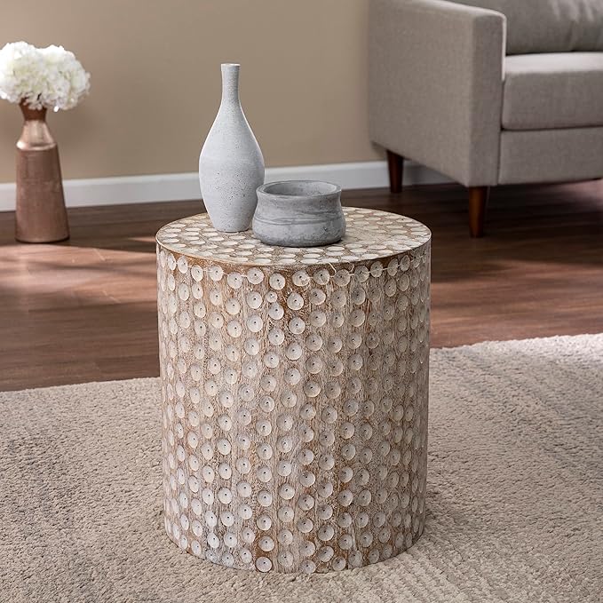 SEI Furniture Campti Round Accent Table - Image 2