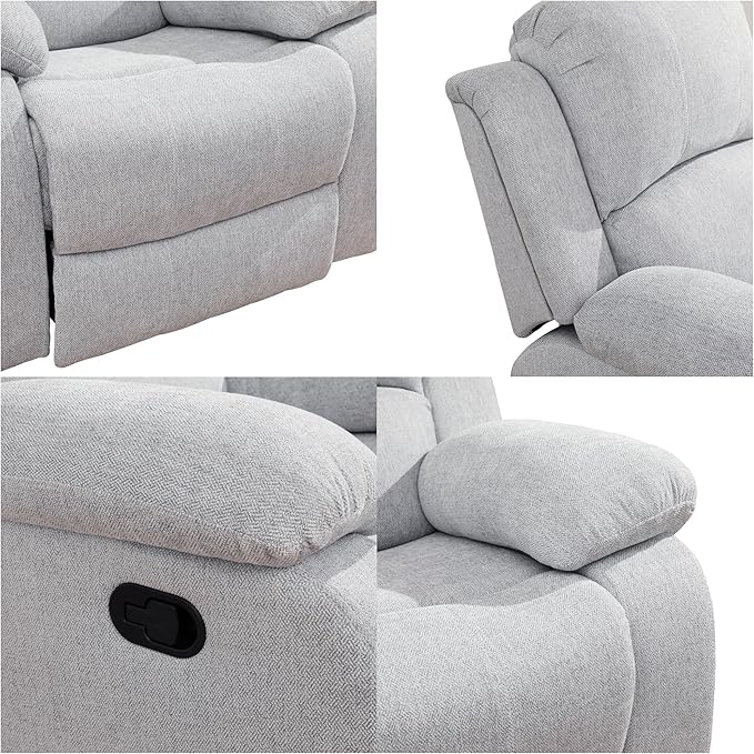 Loveseat Recliner Sofa, Reclining Loveseat Couch - Image 4