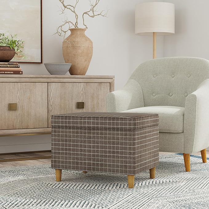 Home Decor | Dinah Collection Modern Storage Ottoman | Ottoman - Image 2
