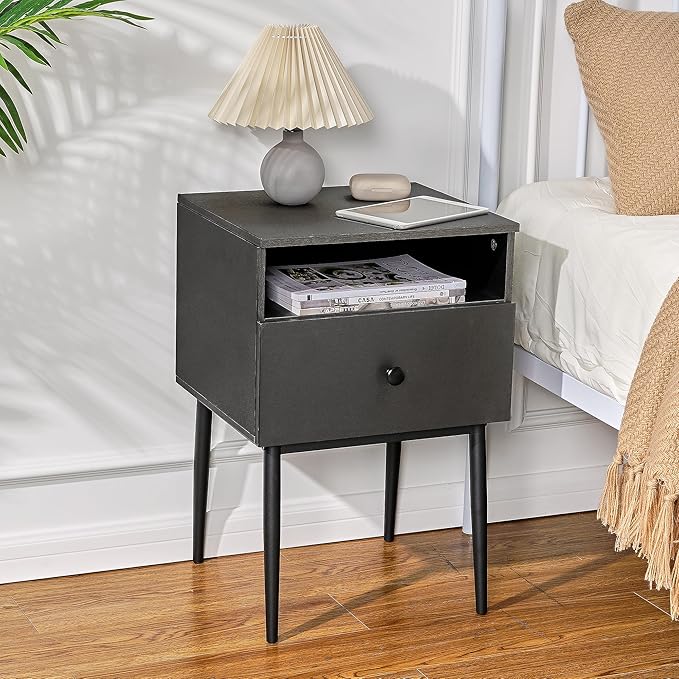VECELO 2-Tier Nightstands Bedside Table - Image 6