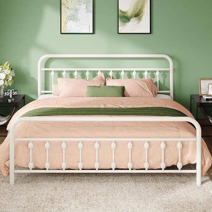 Allewie 14 Inches King Size Metal Platform Bed Frame by Allewie