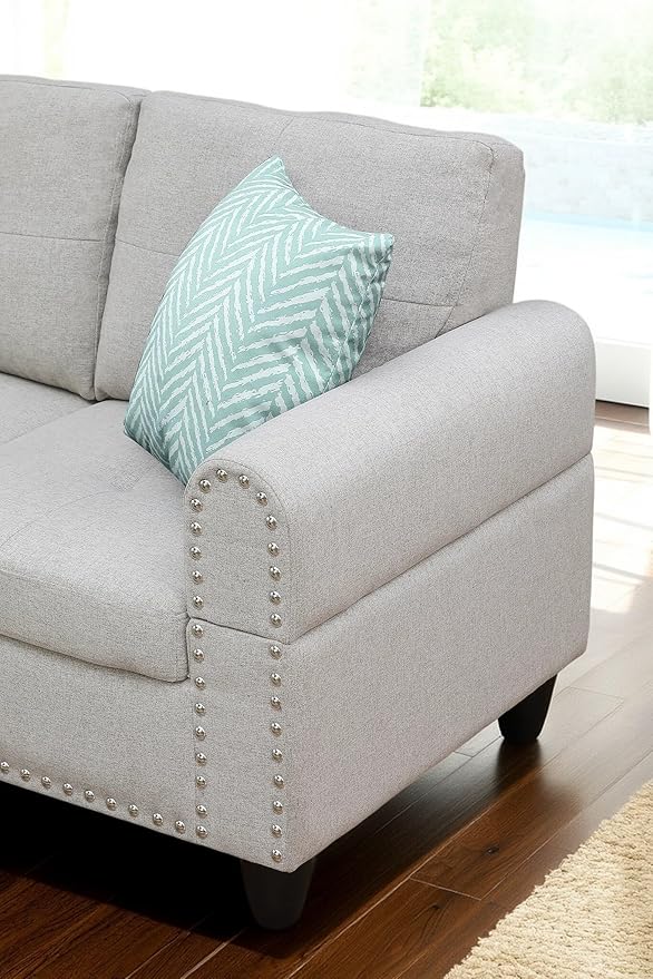 98 Inch L Shaped Sectional Sofa - Image 6