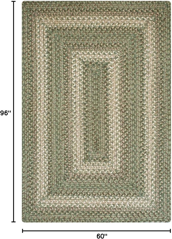 Homespice Grassland Braided Area Rug 5x8' - Image 2