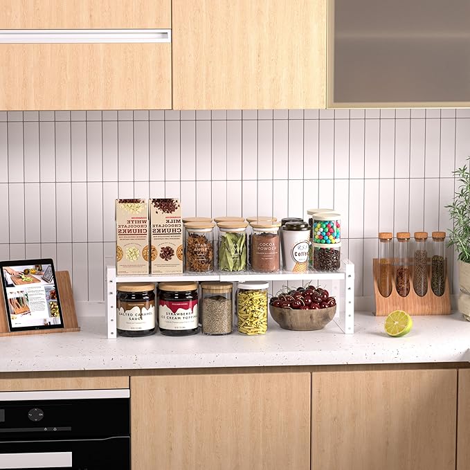 Expandable Stackable Aadjustable Shoe Rack Pantry Shelf - Image 3