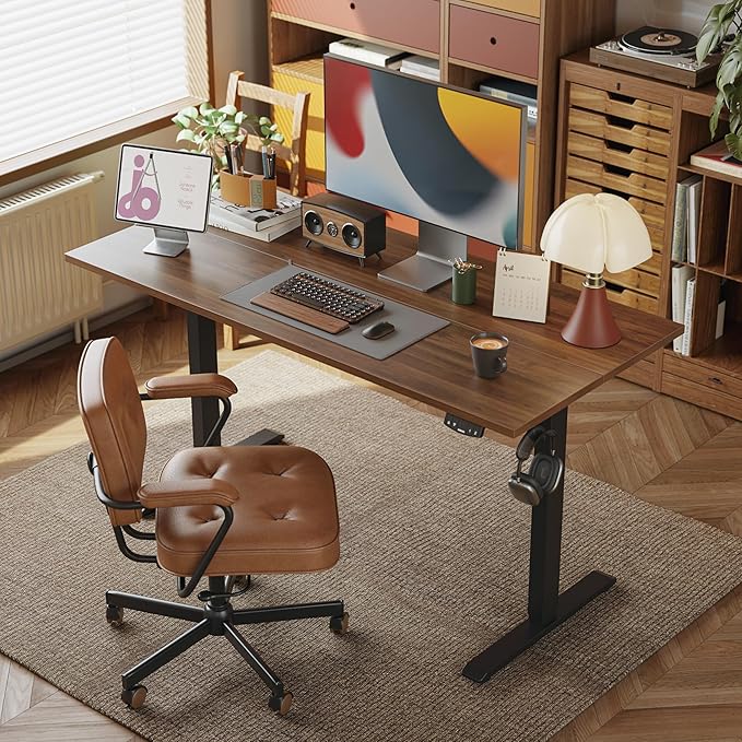 Agilestic Electric Standing Desk, Large 60 x 24 Inches Height Adjustable Desk - Image 2